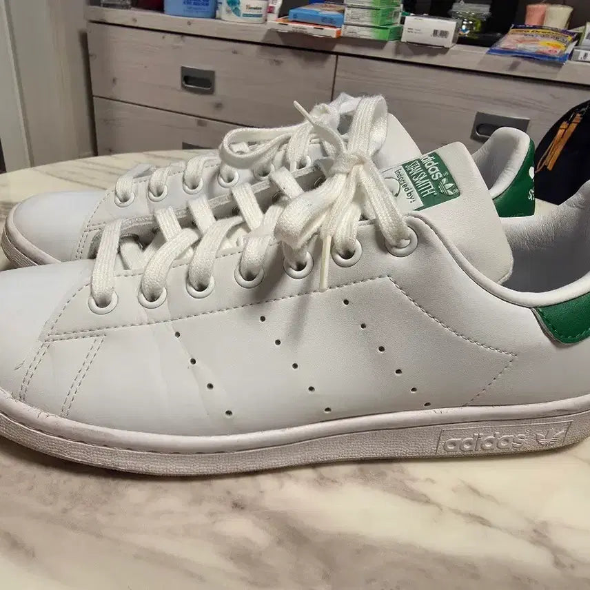 [BUNJANG] Adidas Stan Smith White/Blue 265 / 스탠스미스 흰녹 265