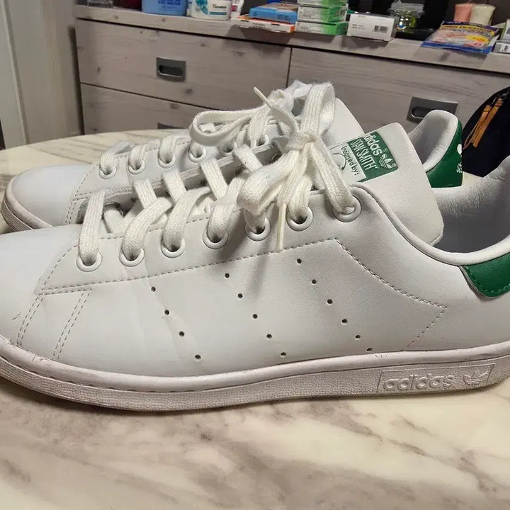 [BUNJANG] Adidas Stan Smith White/Blue 265 / 스탠스미스 흰녹 265