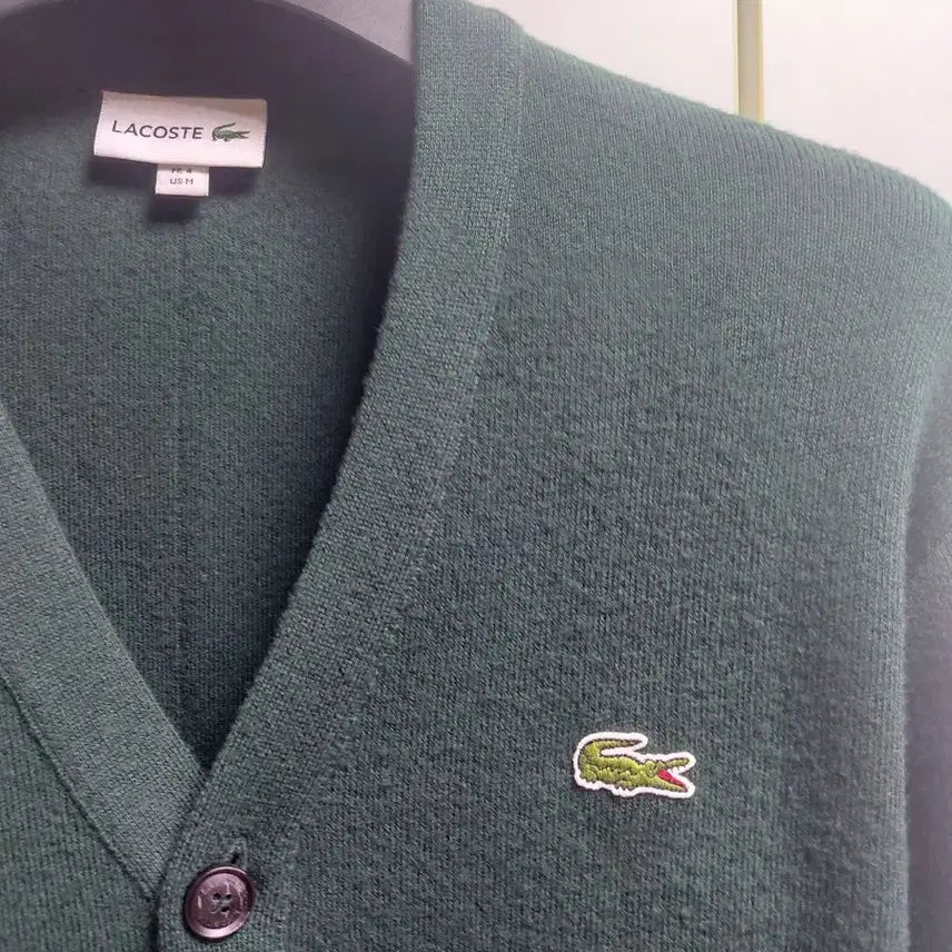 [BUNJANG] Lacoste Green Cardigan Size 100 / 라코스테 가디건 그린 100사이즈 상태최상