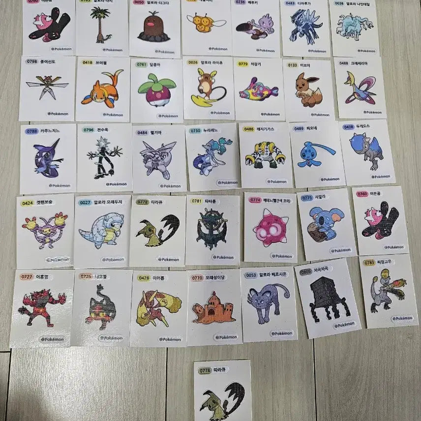 [BUNJANG] Pokemon Stickers for Sale/Trade / 포켓몬 띠부씰 교환 및 판매