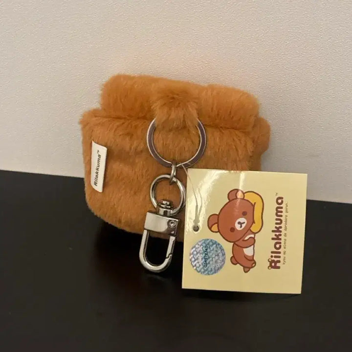 [BUNJANG] Rilakkuma Airpods Case Pouch with Keychain / 리락쿠마 에어팟케이스 파우치 키링