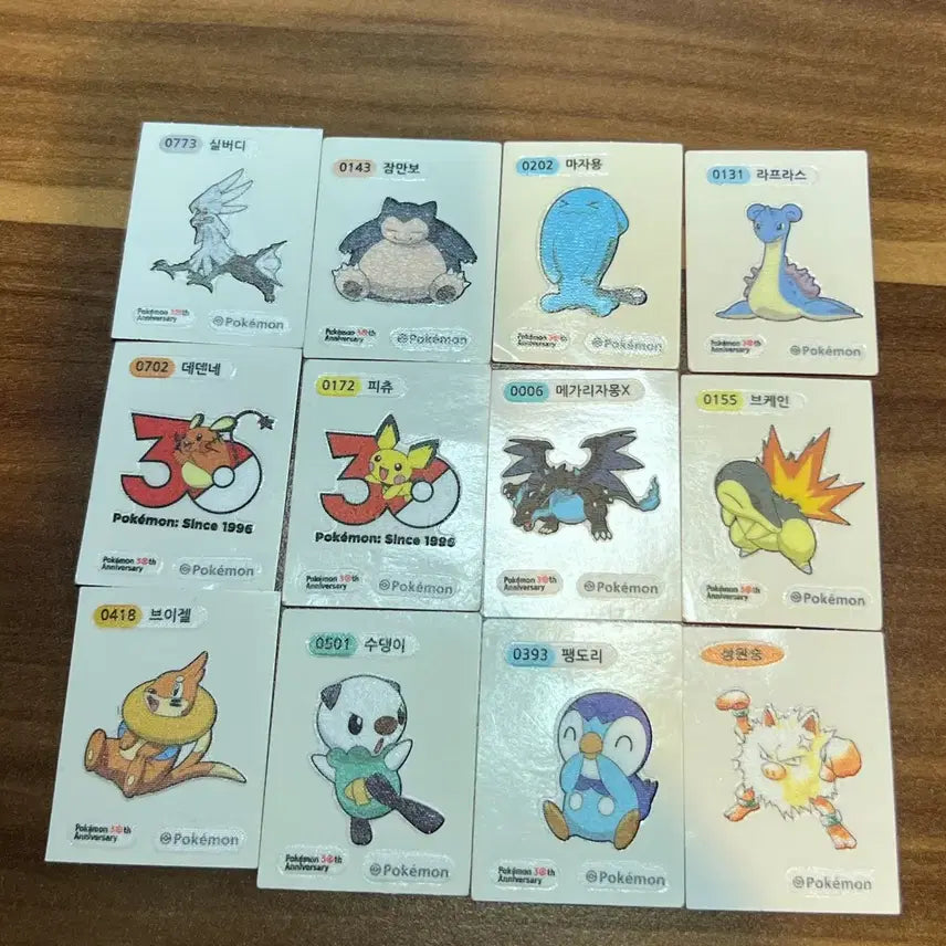 [BUNJANG] Pokemon 30th Anniversary Sticker Set / 포켓몬 30주년 띠부씰 판매