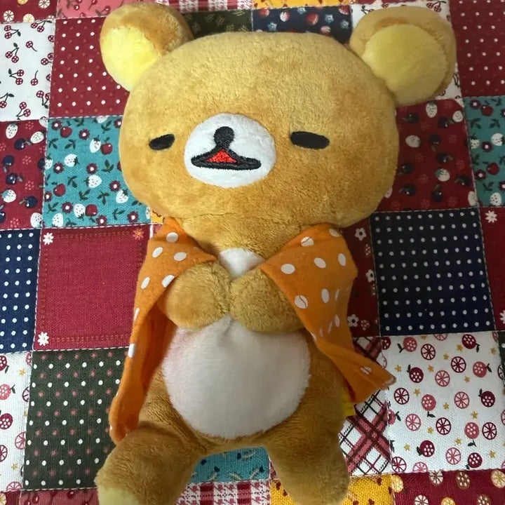 [BUNJANG] Classic Rilakkuma Sleeping Plush Doll / 고전 눈 감은 담요 리락쿠마 인형