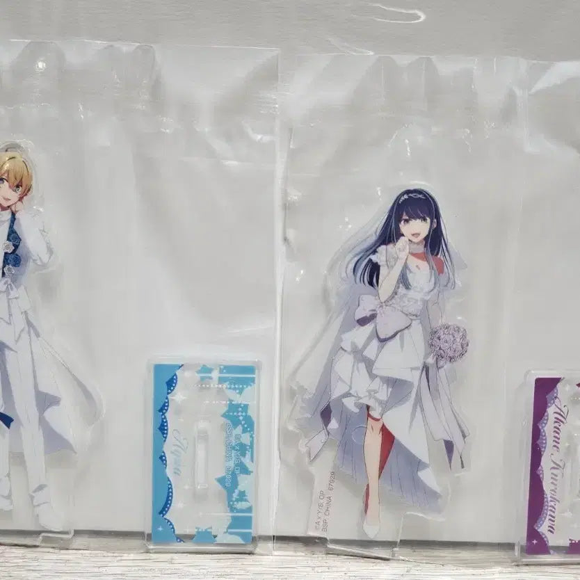 [BUNJANG] Oshi no Ko G Prize Aqua &amp; Akane Acrylic Stand + Hologram Sticker Bundle Set / 일괄)최애의 아이 G상 아쿠아+아카네+홀로그램 스티커