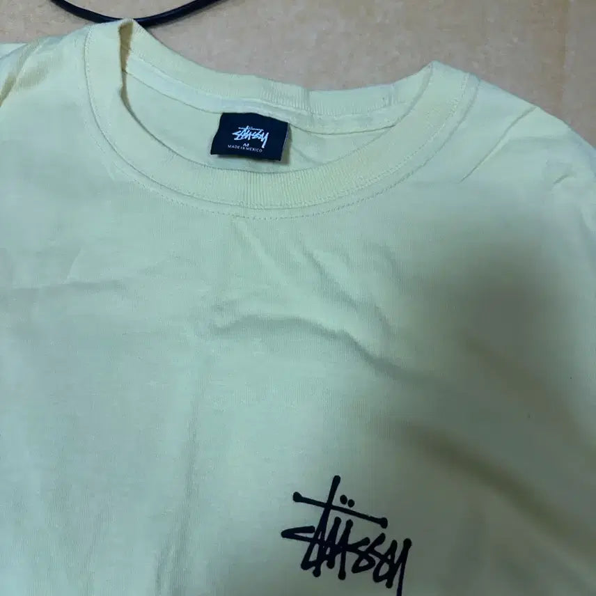 [BUNJANG] Stussy Basic T-Shirt Yellow / 스투시 베이직 반팔티 옐로우