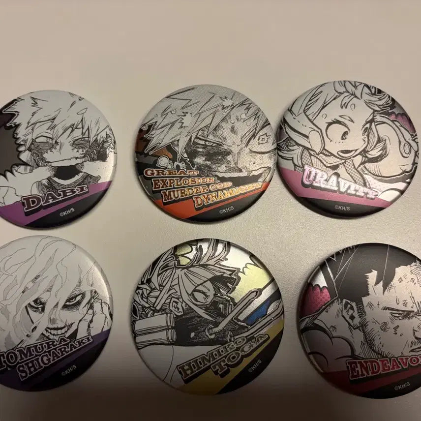 [BUNJANG] My Hero Academia Character Badge Set / 나의 히어로 아카데미아 뱃지