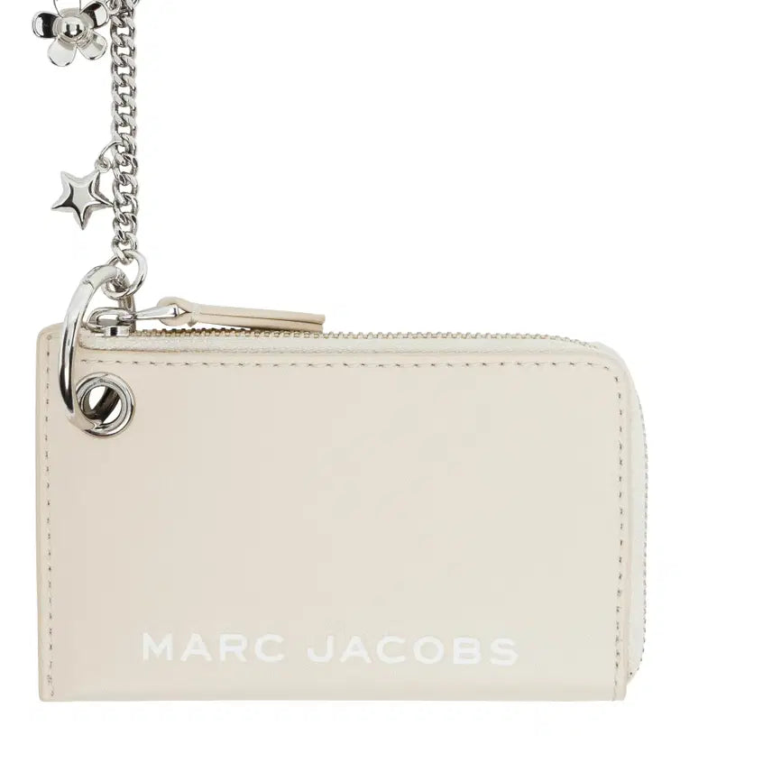 [BUNJANG] Marc Jacobs Off White Top Zip Charm Coin Pouch / [새상품/정품] 마크 제이콥스 오프 화이트 탑 지퍼 참 코인 파우치