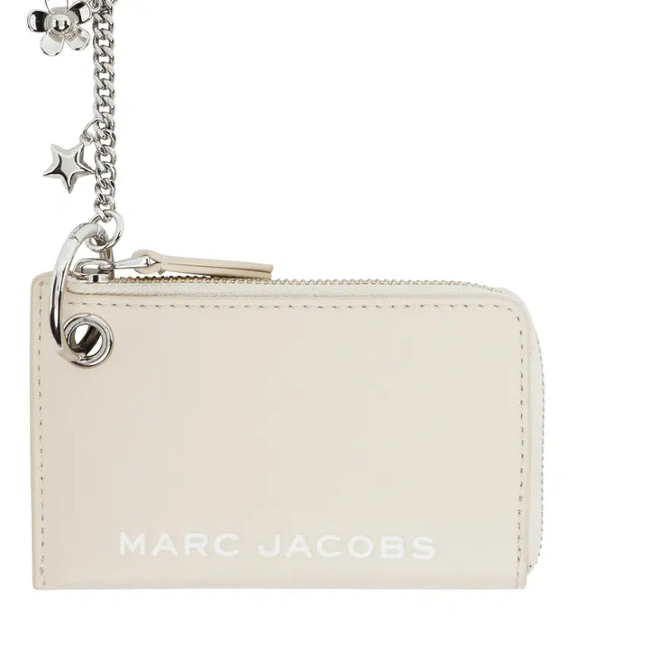 [BUNJANG] Marc Jacobs Off White Top Zip Charm Coin Pouch / [새상품/정품] 마크 제이콥스 오프 화이트 탑 지퍼 참 코인 파우치