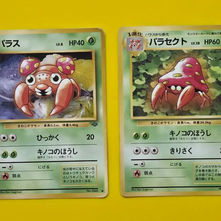[BUNJANG] Pokemon Cards Paras, Parasect Set Early Japanese Edition / 포켓몬카등1996  파라스, 파라섹트 세트 초기구판 일본판11