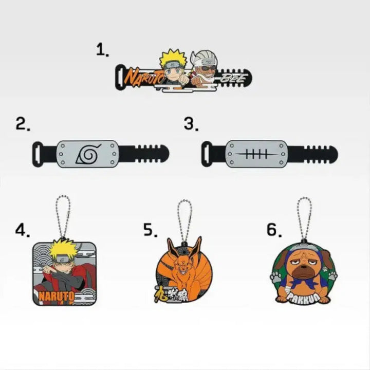 [BUNJANG] Naruto Ichiban Kuji Prize H Rubber Keychain Set (5 Types) / (새상품) 제일복권 나루토 H상 러버 키체인 5종 일괄