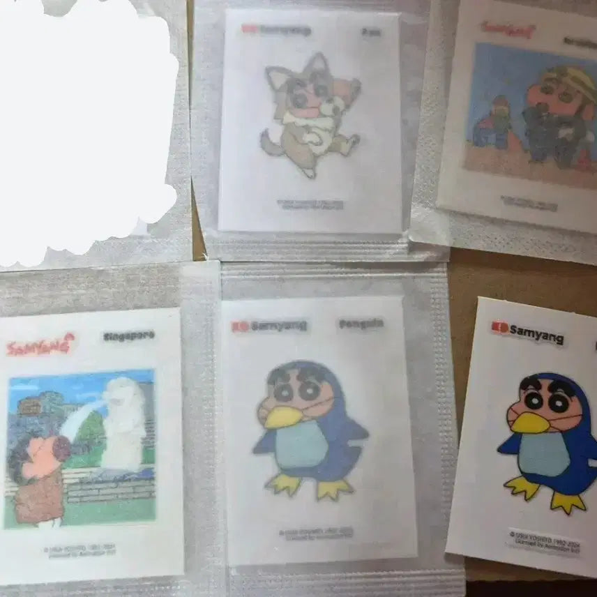 [BUNJANG] Samyang Shin-chan (Crayon Shin-chan) Ppibbeosi Stickers / 삼양 신짱구 짱구는못말려 띠부씰 스티커