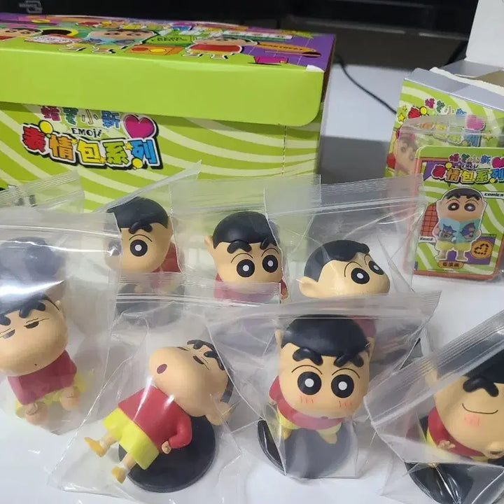 [BUNJANG] Crayon Shin-chan Emoji Series Figure Set (8 Types) / 짱구는 못말려 이모지 시리즈 피규어 8종 일괄