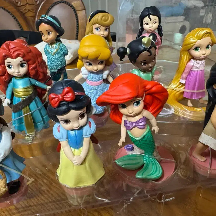 [BUNJANG] Disney Princess Mini Figurines Set (10 Types) / 미국 디즈니 인어공주 신데렐라 등 미니 공주 피규어 10종 세트