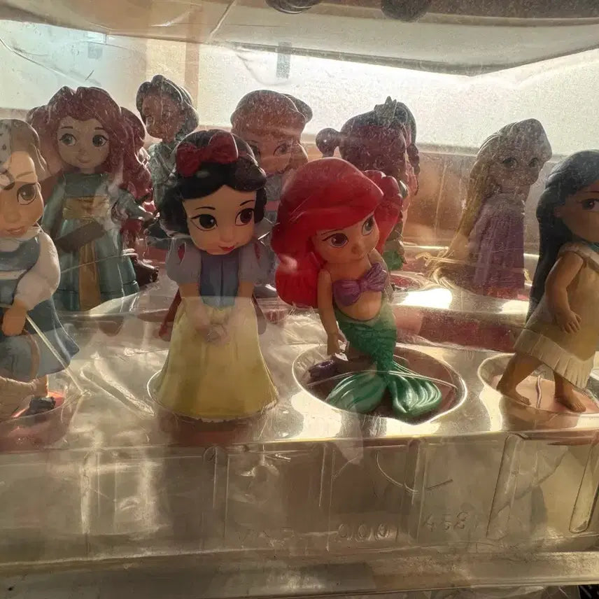 [BUNJANG] Disney Princess Mini Figurines Set (10 Types) / 미국 디즈니 인어공주 신데렐라 등 미니 공주 피규어 10종 세트
