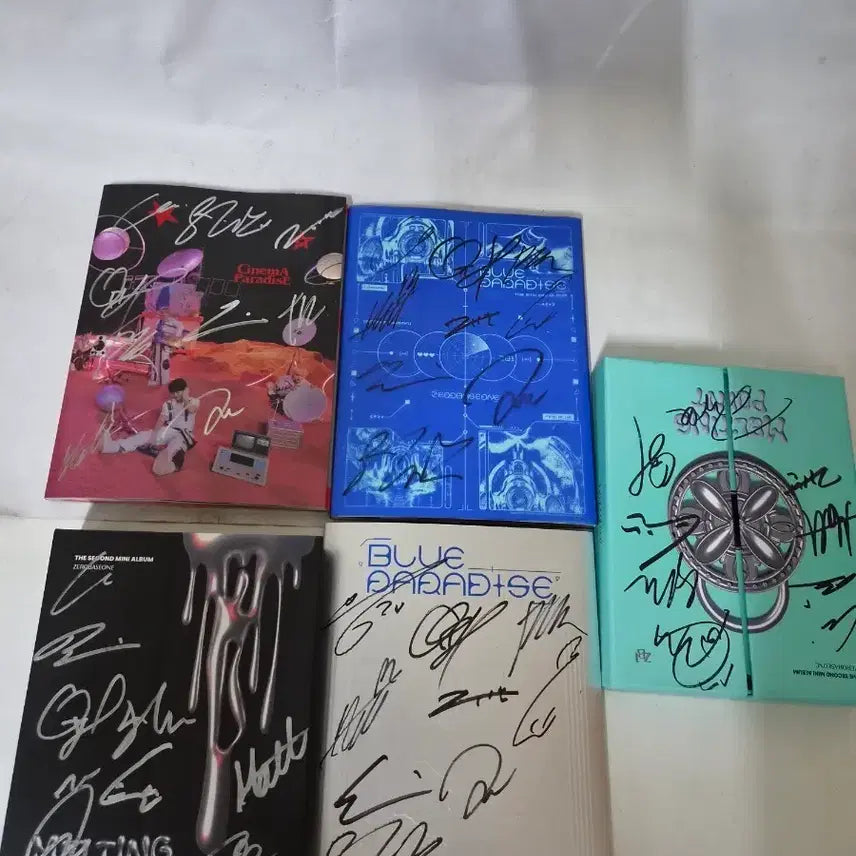 [BUNJANG] ZEROBASEONE Signed CD Album 5-Set Bundle / (비매)제로베이스원 싸인CD 앨범5종 세트 일괄입니다
