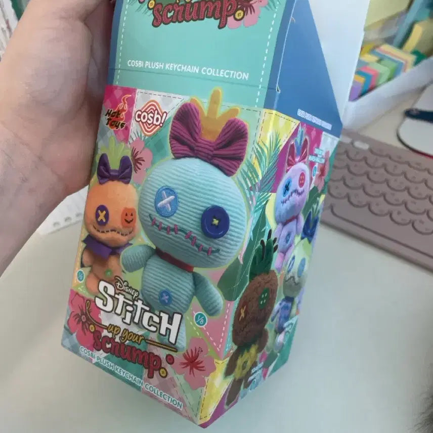 [BUNJANG] Disney Stitch Scrump Mini Plush Keychain / 스크럼프 (릴로앤 스티치 인형) 키링