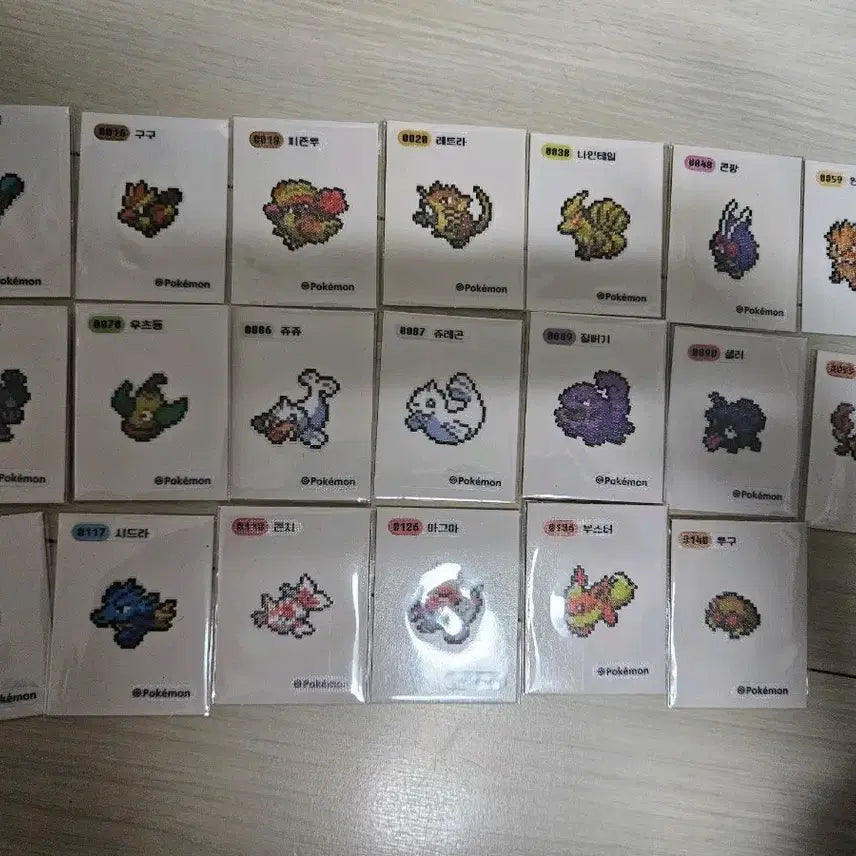 [BUNJANG] Pokemon Sticker Collection - 27 Types / 포켓몬 띠부씰 픽셀 판매 27종