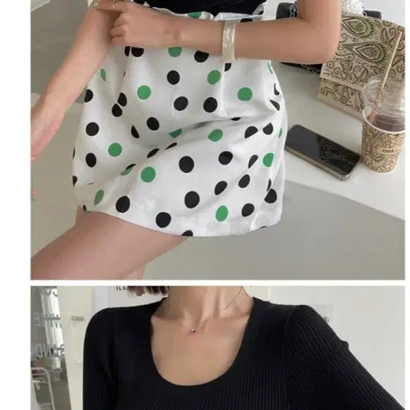 [BUNJANG] Round Neck Short Sleeve Knit Top / 라운드 반팔 니트
