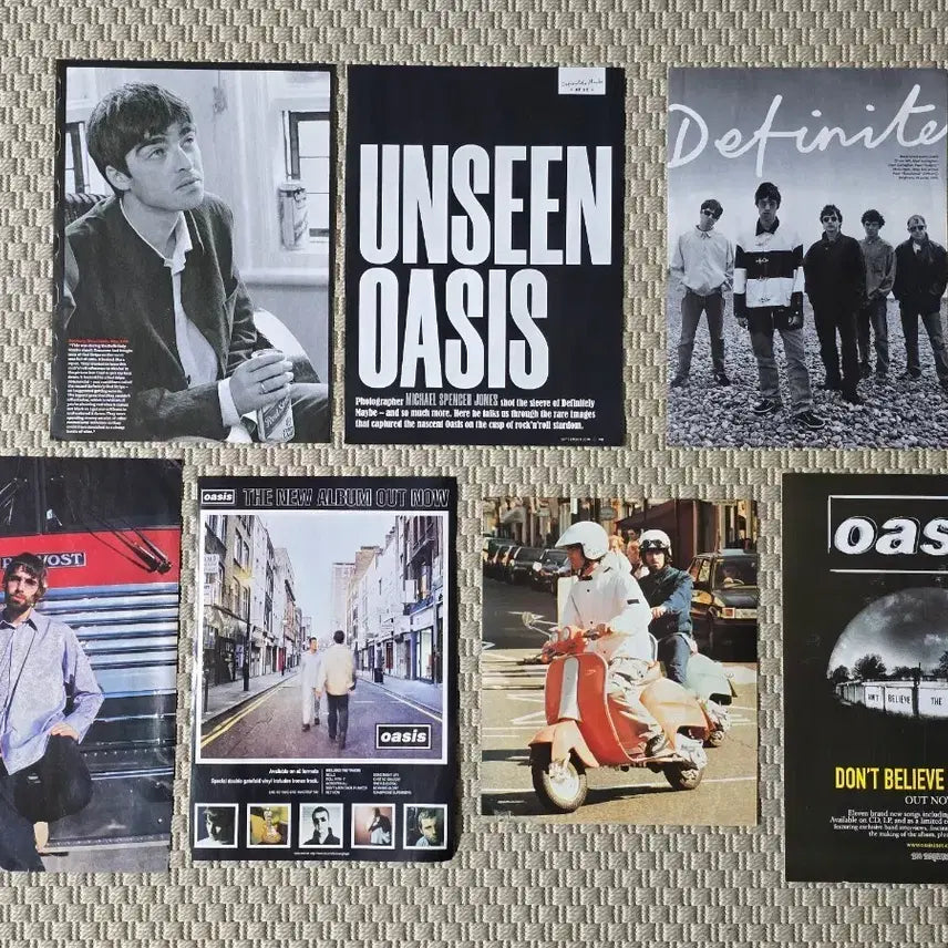 [BUNJANG] Oasis Magazine Scrap Poster Set (7 Sheets) / 포스터 oasis 오아시스 매거진 스크랩 7장