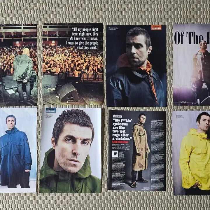 [BUNJANG] Oasis Liam Gallagher Magazine Scrap Poster Set (12 Pieces) / 포스터 oasis 오아시스 리암 갤러거 매거진 스크랩 12장