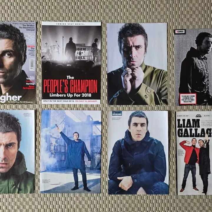 [BUNJANG] Oasis Liam Gallagher Magazine Scraps Poster Set (10 Sheets) / 포스터 oasis 오아시스 리암 갤러거 매거진 스크랩 10장