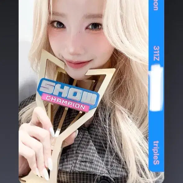 [BUNJANG] Kim Yuyen Show Champion Object Photocard / 김유연 쇼챔1위 오브젝트