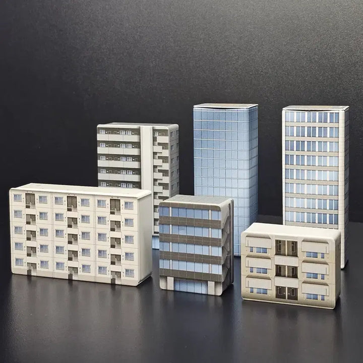 [BUNJANG] Diorama 1/300 Building Tin Case Props Bundle Set / [디오라마] 1/300 건물 틴케이스 소품 일괄 (예시 사진속 피규어 미
