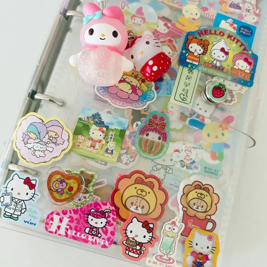 [BUNJANG] Sanrio Hello Kitty A6 Diary Sticker Book Set / 산리오 키티 a6다이어리 스티커북 셋업