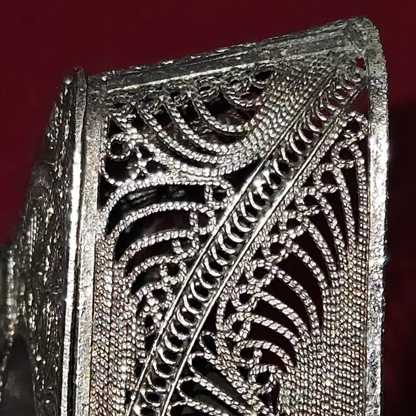 [BUNJANG] Guildford &amp; Sons 1898 Silver-plated Brass Filigree Ashtray/Trinket Dish / [명가1898 Guildford &amp; Sons .Silver on Bras
