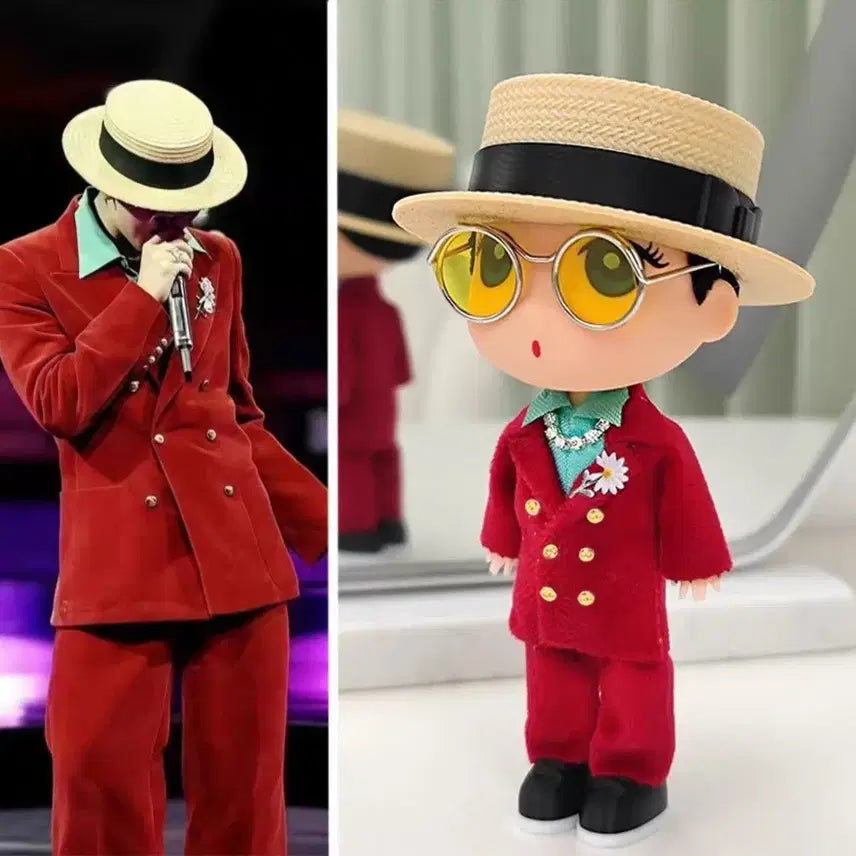 [BUNJANG] G-Dragon GD Red Suit Figure / 지드래곤,지디,GD 빨간 슈트 피규어