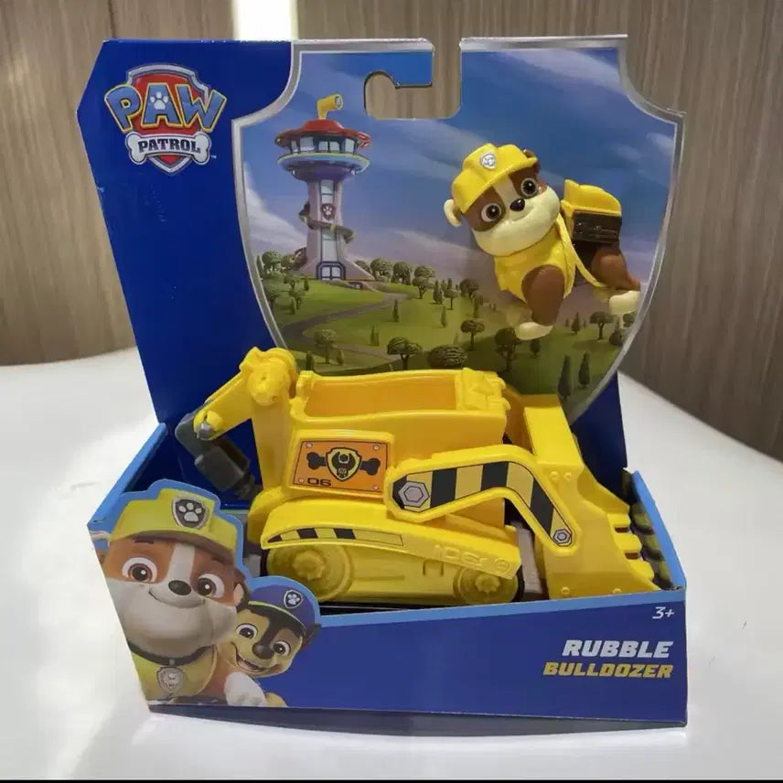 [BUNJANG] Paw Patrol Rubble Bulldozer Toy Figure / 퍼피구조대 러블 불도저 장난감 피규어 새상품