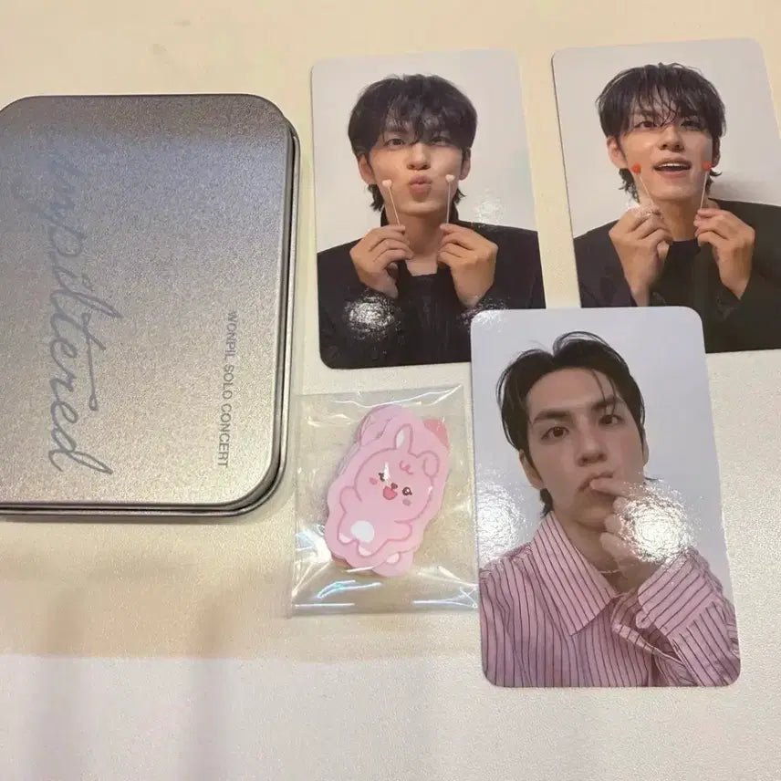 [BUNJANG] DAY6 Wonpil Solo Concert MD Tin Case Photocard Set + Sticker Set (Sealed) / 데이식스 원필 솔콘md 틴케이스 포카3종 + 스티커 세트 미개봉 새상품