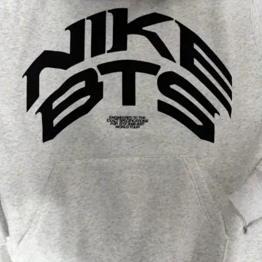 [BUNJANG] Nike x BTS Collaboration Hoodie Grey / 나이키 X BTS 콜라보 후드티 그레이