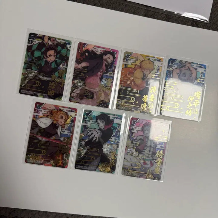 [BUNJANG] Demon Slayer: Kimetsu no Yaiba Vending Machine Ver. Glass Cards Set 1 / (희귀단종)귀멸의칼날 글라스카드 1탄 자판기ver. 전종류