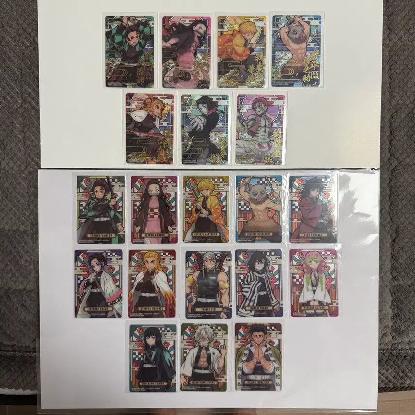[BUNJANG] Demon Slayer: Kimetsu no Yaiba Vending Machine Ver. Glass Cards Set 1 / (희귀단종)귀멸의칼날 글라스카드 1탄 자판기ver. 전종류