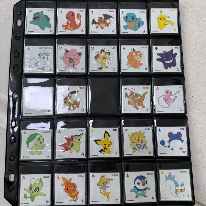 [BUNJANG] Pokemon Kombucha Jelly Removable Sticker Bundle (39 pcs) / 포켓몬 콤부차젤리 리무버블 스티커 일괄 팝니다(39장)