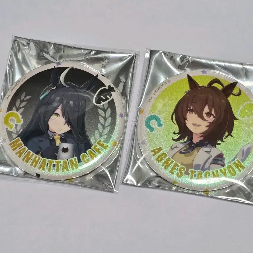 [BUNJANG] Umamusume Agnes Tachyon / Manhattan Cafe Aurora Can Badge Bundle Set / 일괄) 우마무스메 아그네스 타키온 / 맨하탄 카페 오로라 캔뱃지