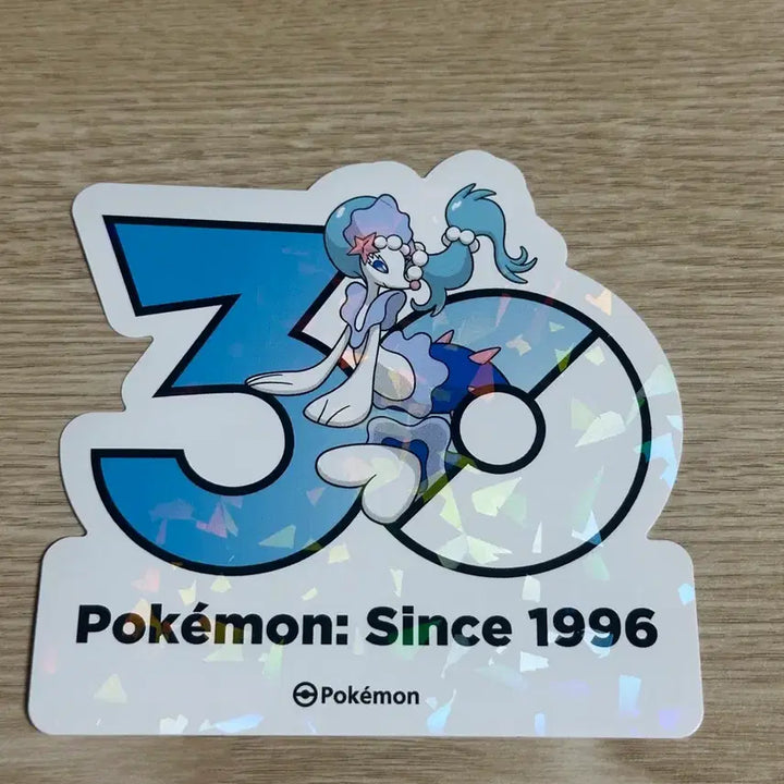 [BUNJANG] Pokemon 30th Anniversary Nurlerene Logo Sticker / 포켓몬 30주년 기념 로고스티커 누리레느