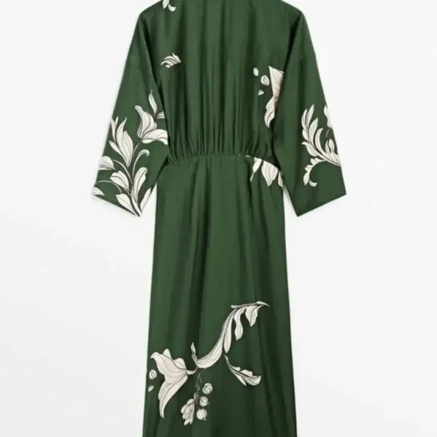 [BUNJANG] Massimo Dutti Floral Print Wrap Dress / 마시모두띠 그린 랩원피스 (새상품)