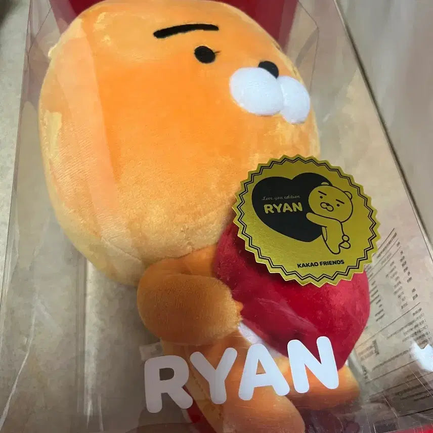[BUNJANG] Kakao Friends Ryan Heart Plush Doll / 카카오 라이언 하트인형