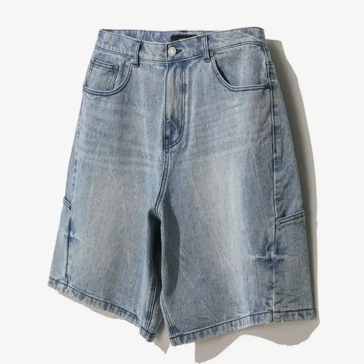 [BUNJANG] Il Corso Washed Bermuda Denim Shorts Blue Size S / 일꼬르소 워시드 버뮤다 데님 반바지 블루 S사이즈