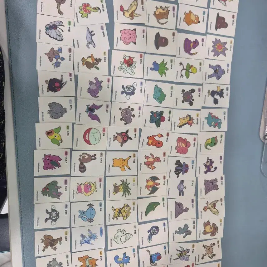 [BUNJANG] Pokemon Stickers 78pc Bundle / 포켓몬 띠부실 78개 일괄 판매