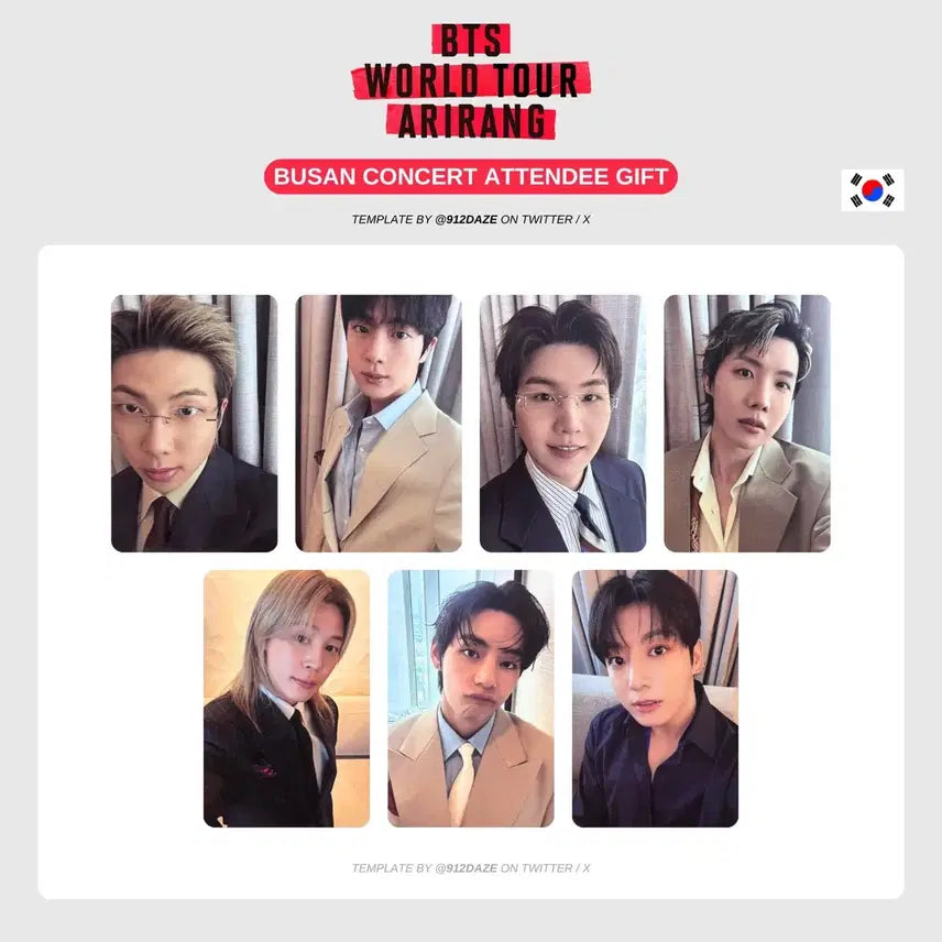 [BUNJANG] BTS Arirang Kit Photocard Set (OT7) / 방탄소년단 BTS 아리랑 키트 포카 세트 부산콘