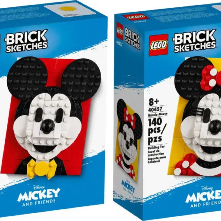 [BUNJANG] Lego Brick Sketch 40456 Mickey Mouse / 40457 Minnie Mouse / 레고 브릭 스케치 40456 미키 마우스 / 40457 미니 마우스
