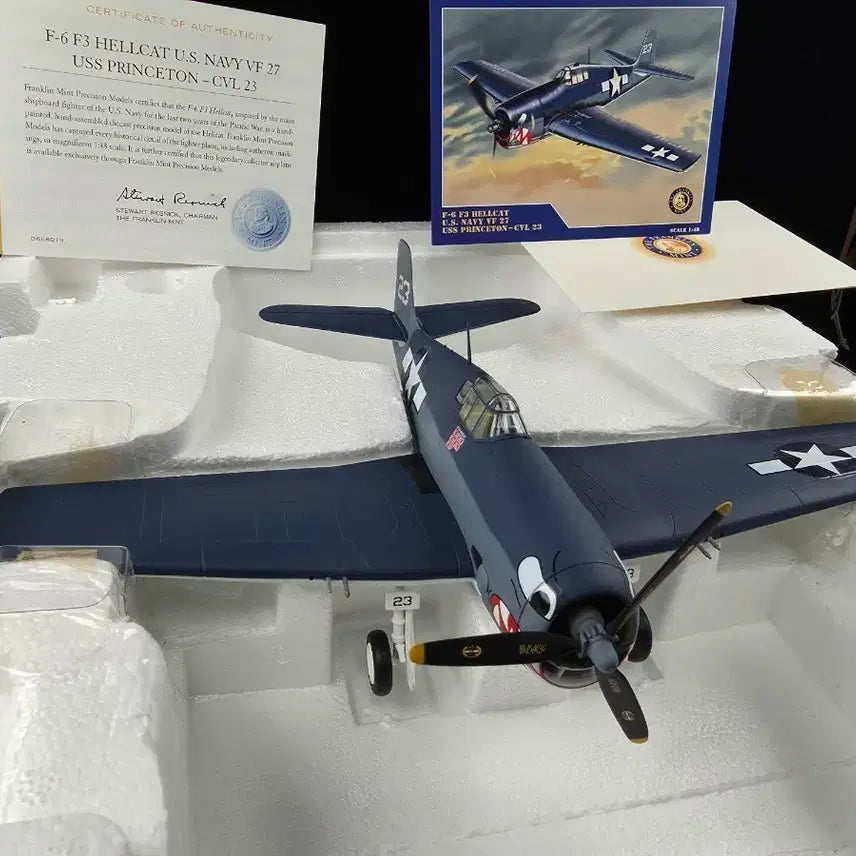 [BUNJANG] Franklin Mint 1:48 F6F Hellcat Sharkmouth / 프랭클린 민트 1:48 F6F 헬캣 샤크마우스