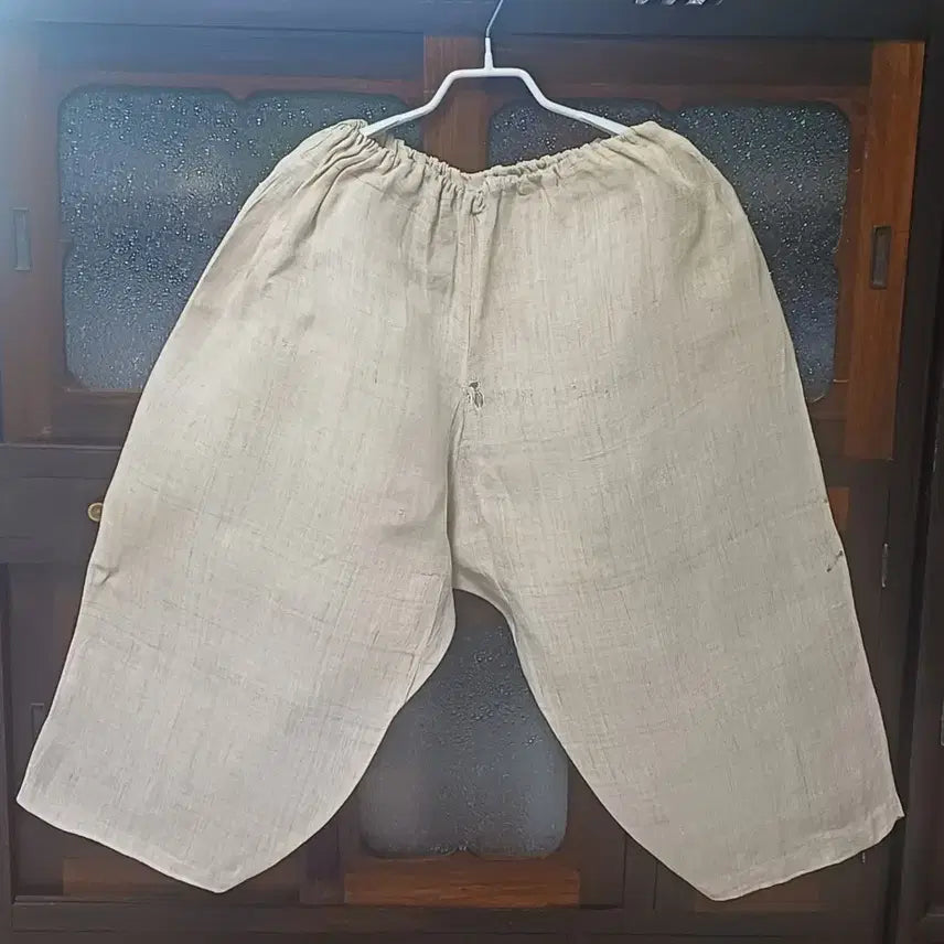 [BUNJANG] Antique Joseon Dynasty Hemp Pants (Gojengi) / 근대사 수집품 민속품  한복 바지 삼베  고쟁이 모시