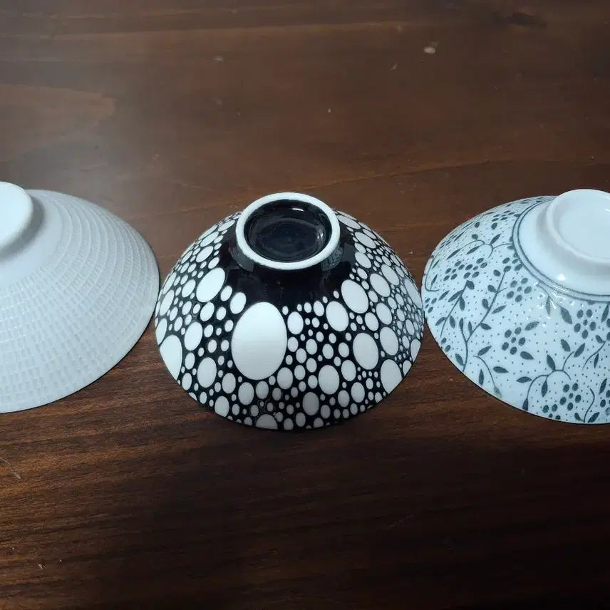 [BUNJANG] Set of 5 Silver Inlaid Teacups / 은분 찻잔