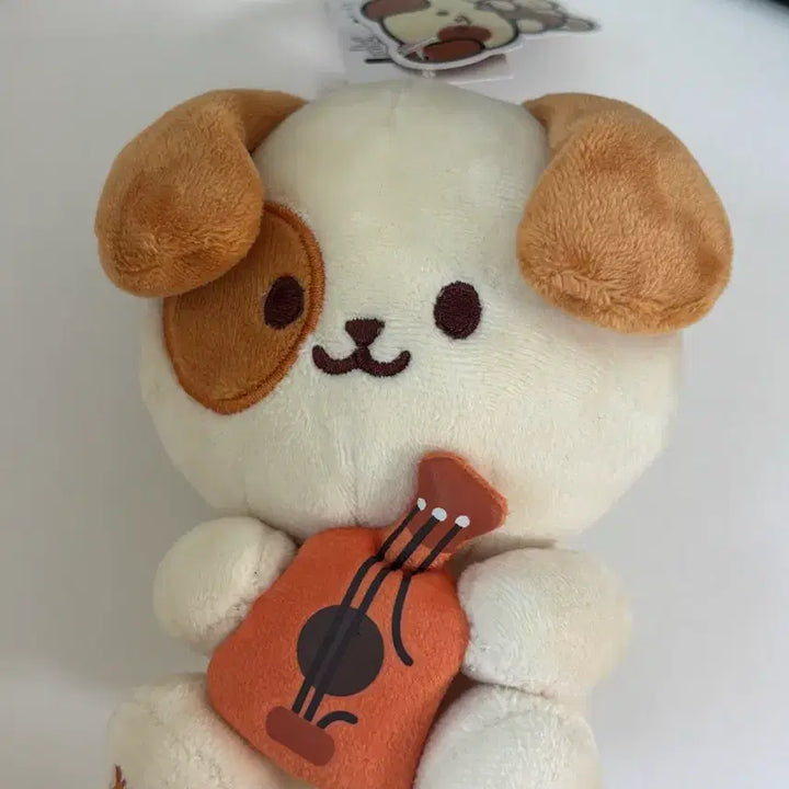 [BUNJANG] Puppy Plush Toy Playing Ukulele / 강아지 인형 우쿨렐레 연주 인형