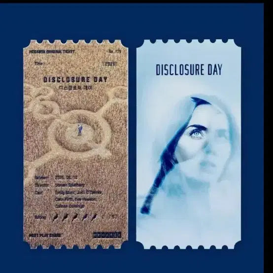[BUNJANG] Disclosure Day Megabox Original Ticket &amp; Dolby Poster Set / 디스클로저데이 메가박스 오리지널 티켓 및 돌비포스터
