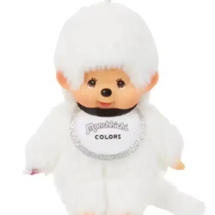 [BUNJANG] Monchhichi Color Keychain White / 컬러 몬치치 키링 화이트 흰색 하양